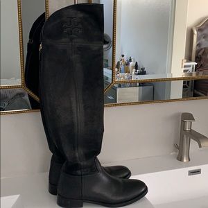 Tory Burch real leather oVer the knee boots